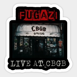 fugazilive at cbgb Sticker